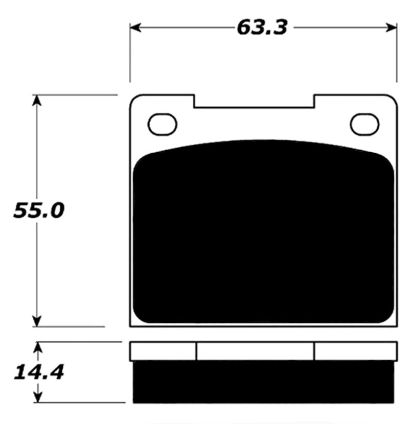 Porterfield Brake Pads for 1980 TRIUMPH SPITFIRE