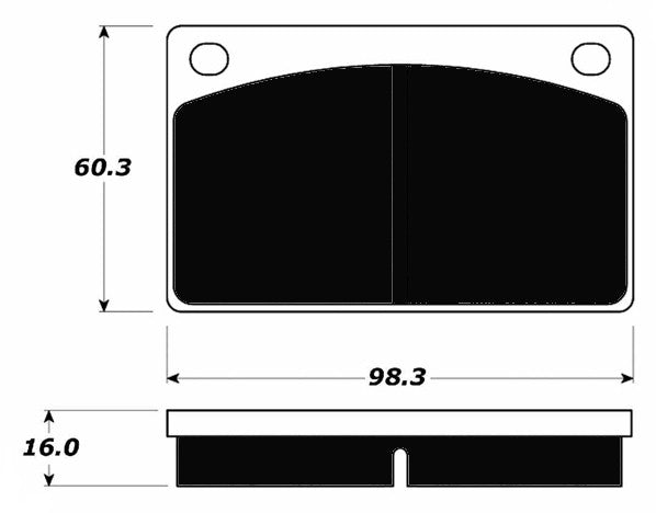Porterfield Brake Pads for 1973 VOLVO 140 Series w/Girling System M/Cyl w/ 3 1/4 Flang