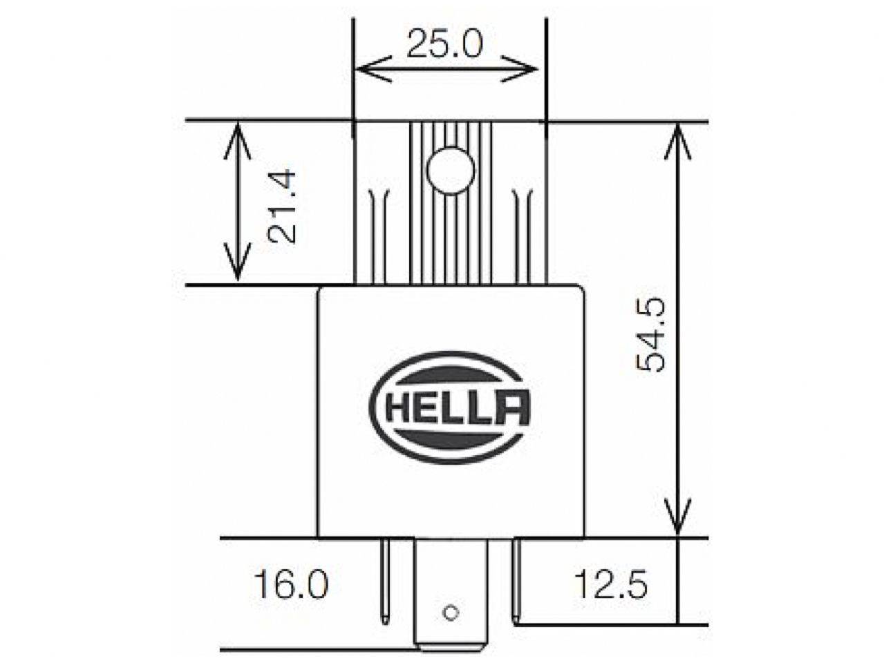 Hella Mini ISO Heavy Duty Relay 24V 50A SPST BKT