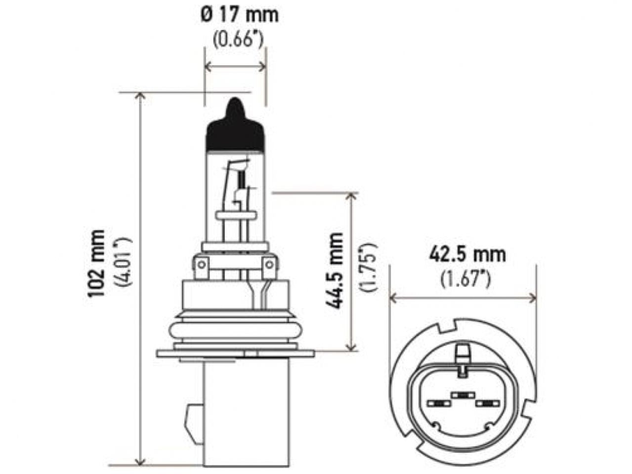 Hella Bulb 9007/HB5 12V 100/80W PX29t T4.625