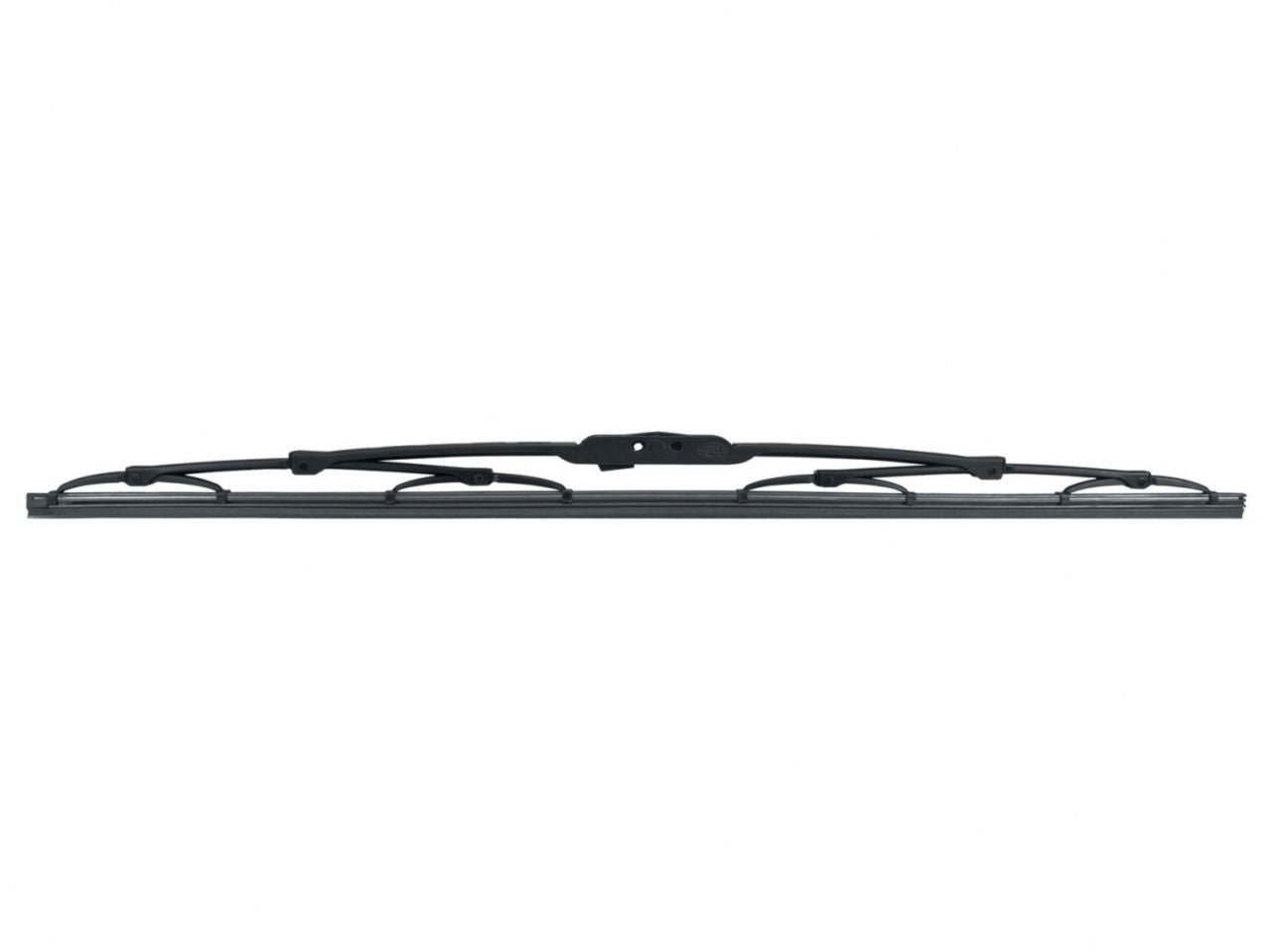 Hella Wiper Blade, Standard, Black Steel Frame, Black Rubber Blade, 24 In.