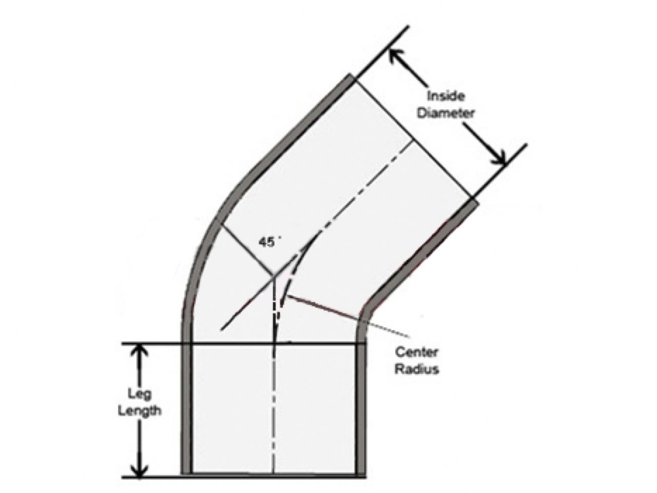 HPS 2" - 3-1/4" ID, Silicone 45 Degree Elbow Reducer Coupler Hose, High Temp 4-ply Reinforced, Black, 51mm - 83mm ID
