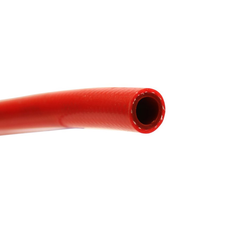 HPS 5/32" ID Red High Temp Reinforced Silicone Heater Hose Tubing, 4mm ID