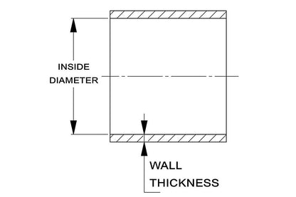 HPS 3" (76mm) Silicone Straight Coupler Hose, High Temperature 4-ply Reinforced