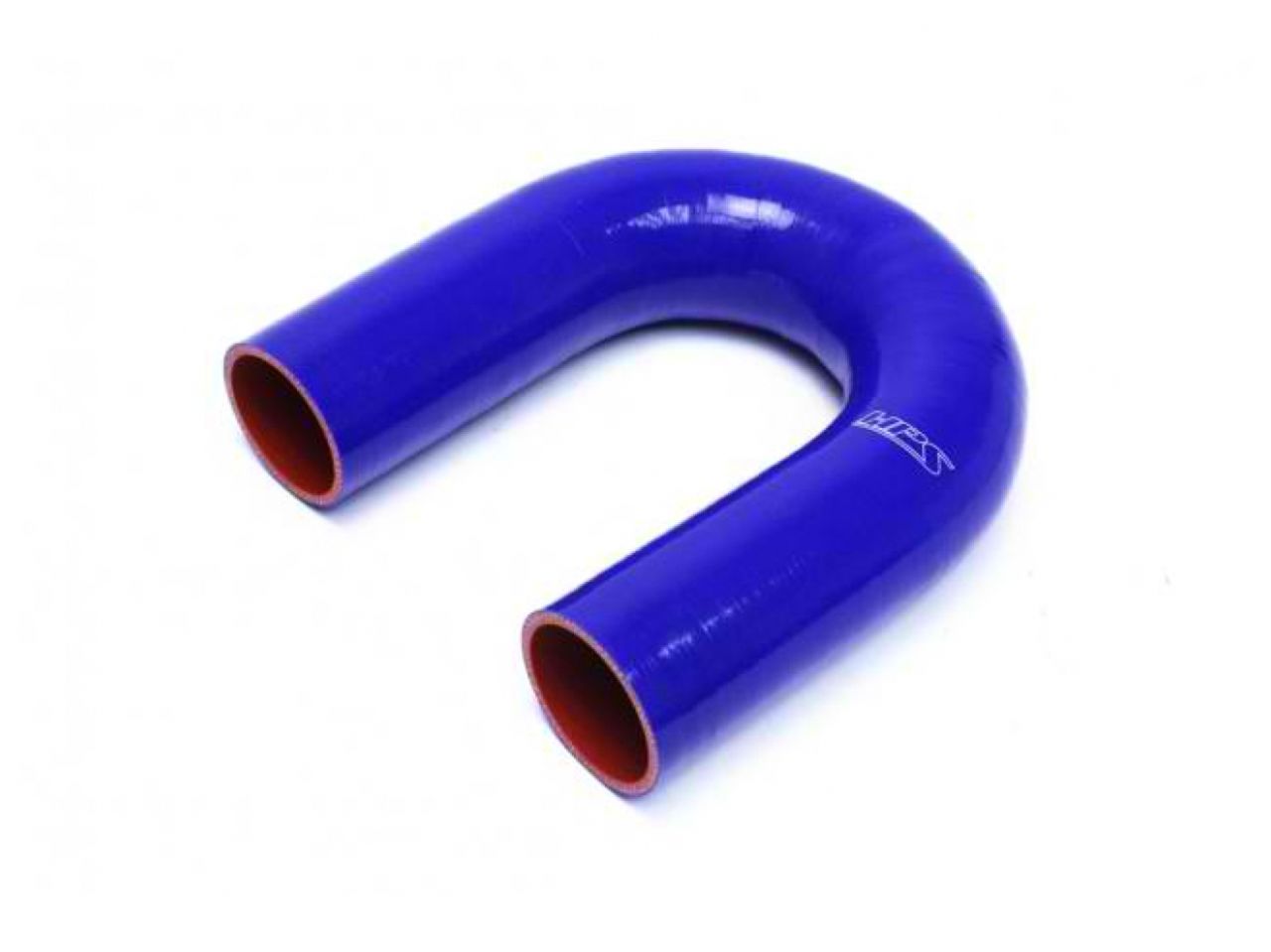 HPS 2-1/2" ID, Silicone 180 Degree U Bend Elbow Coupler Hose, High Temp 4-ply Reinforced, Blue, 63mm ID