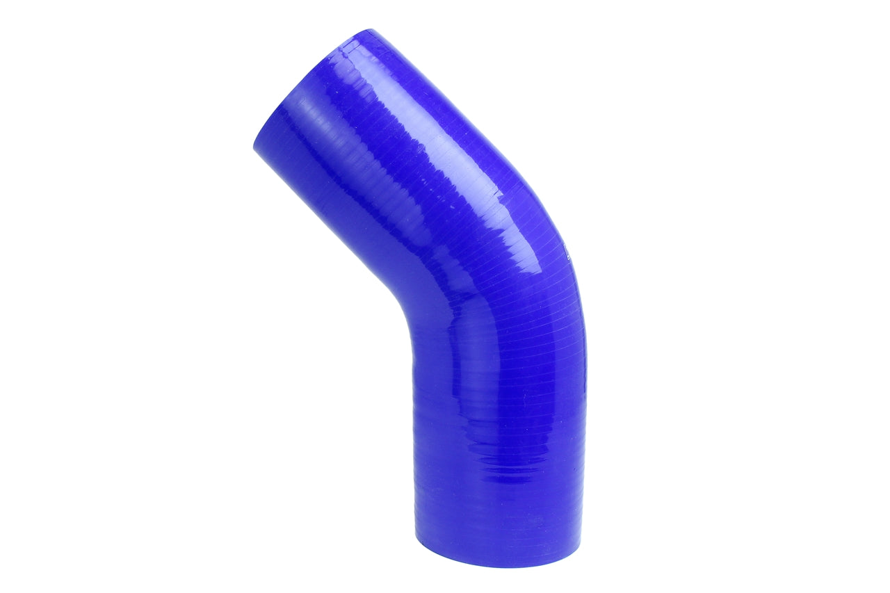 HPS 3-1/2" Silicone 45 Degree Elbow Coupler Hose, High Temp 4-ply Reinforced, 89mm ID