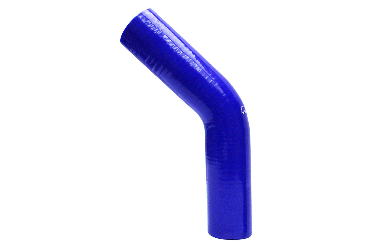 HPS 2-1/4" Silicone 45 Degree Elbow Coupler Hose, High Temp 4-ply Reinforced, 57mm ID