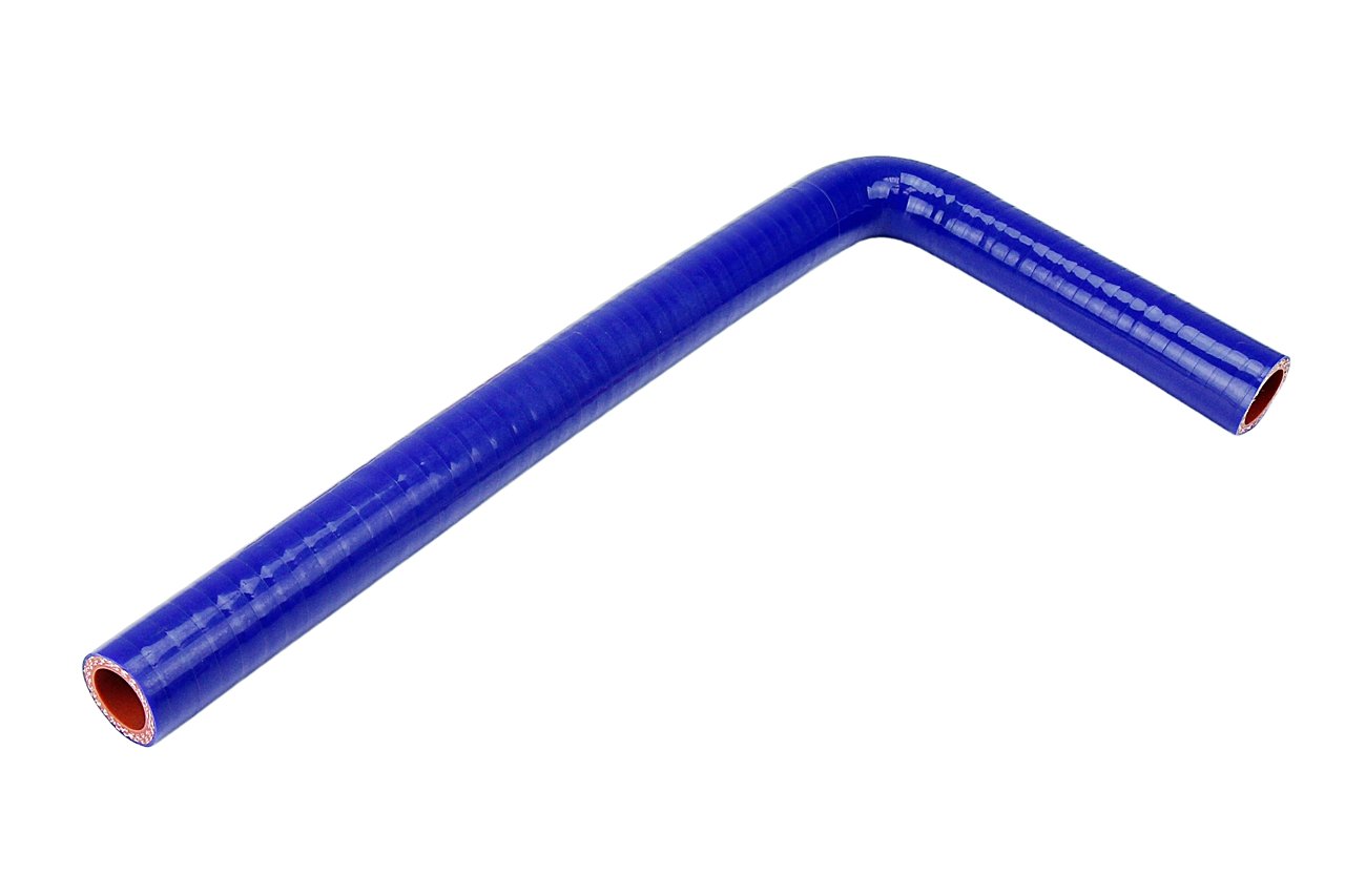 HPS 1/2" (13mm) Silicone 90 Degree Elbow Coupler Hose, High Temperature 4-ply Reinforced, Black or Blue