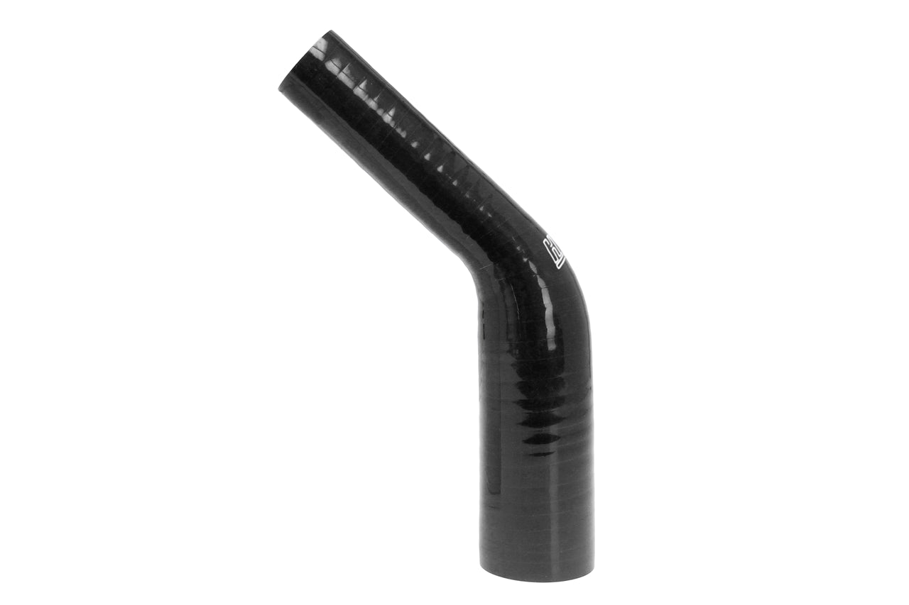HPS 1-1/2" - 1-3/4" Silicone 45 Degree Elbow Reducer Coupler Hose, High Temp 4-ply Reinforced, 38mm - 45mm ID