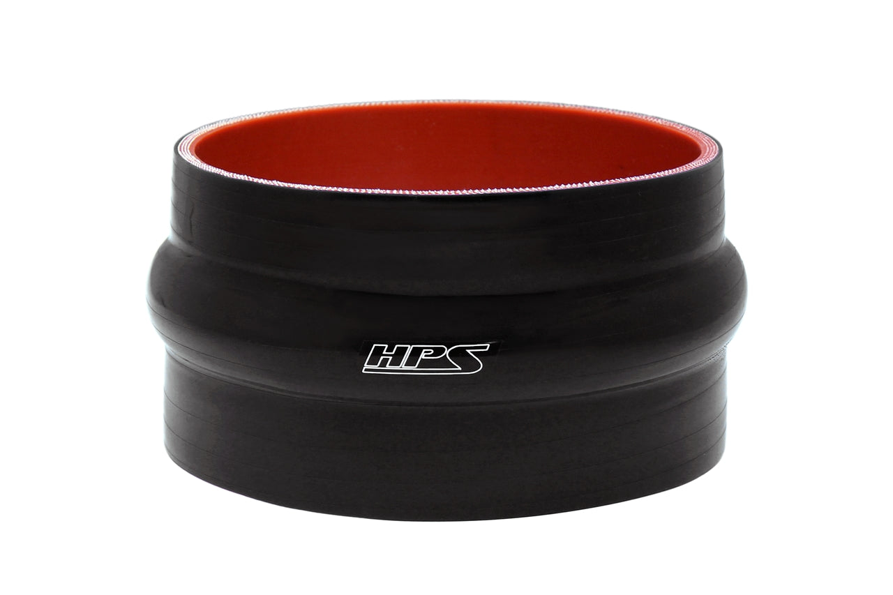 HPS High Temp Reinforced Silicone Single Hump Coupler Hose, Max. Temperature 350F, Black
