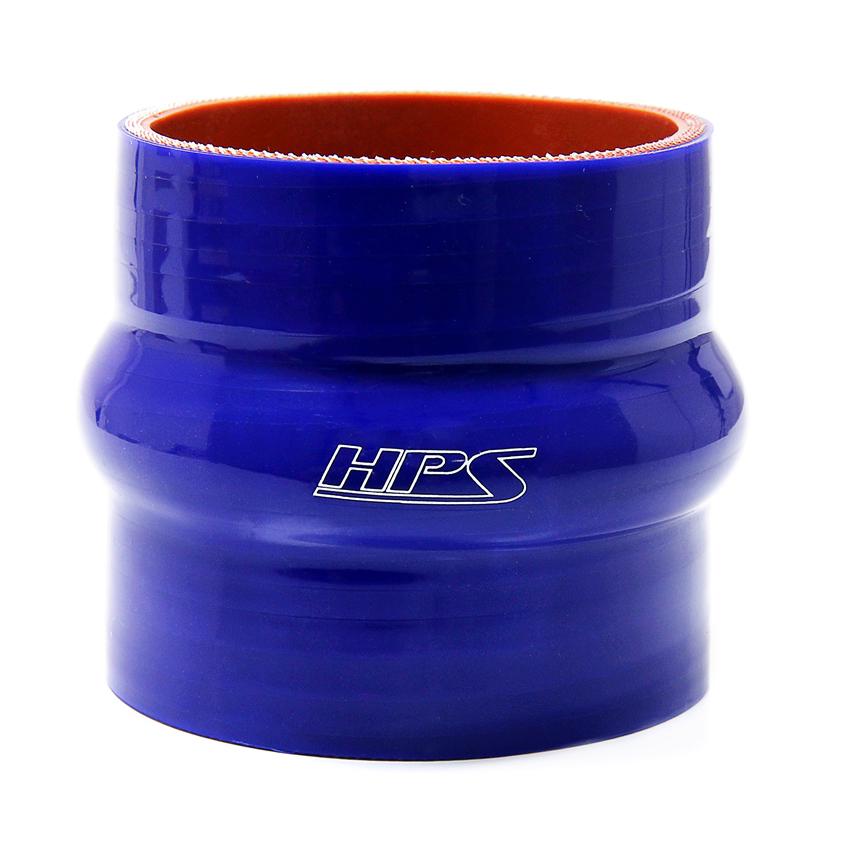 HPS 4-1/4" ID, 4" Length, Silicone Straight Hump Coupler Hose, High Temp 4-ply Reinforced, 108mm ID, Blue