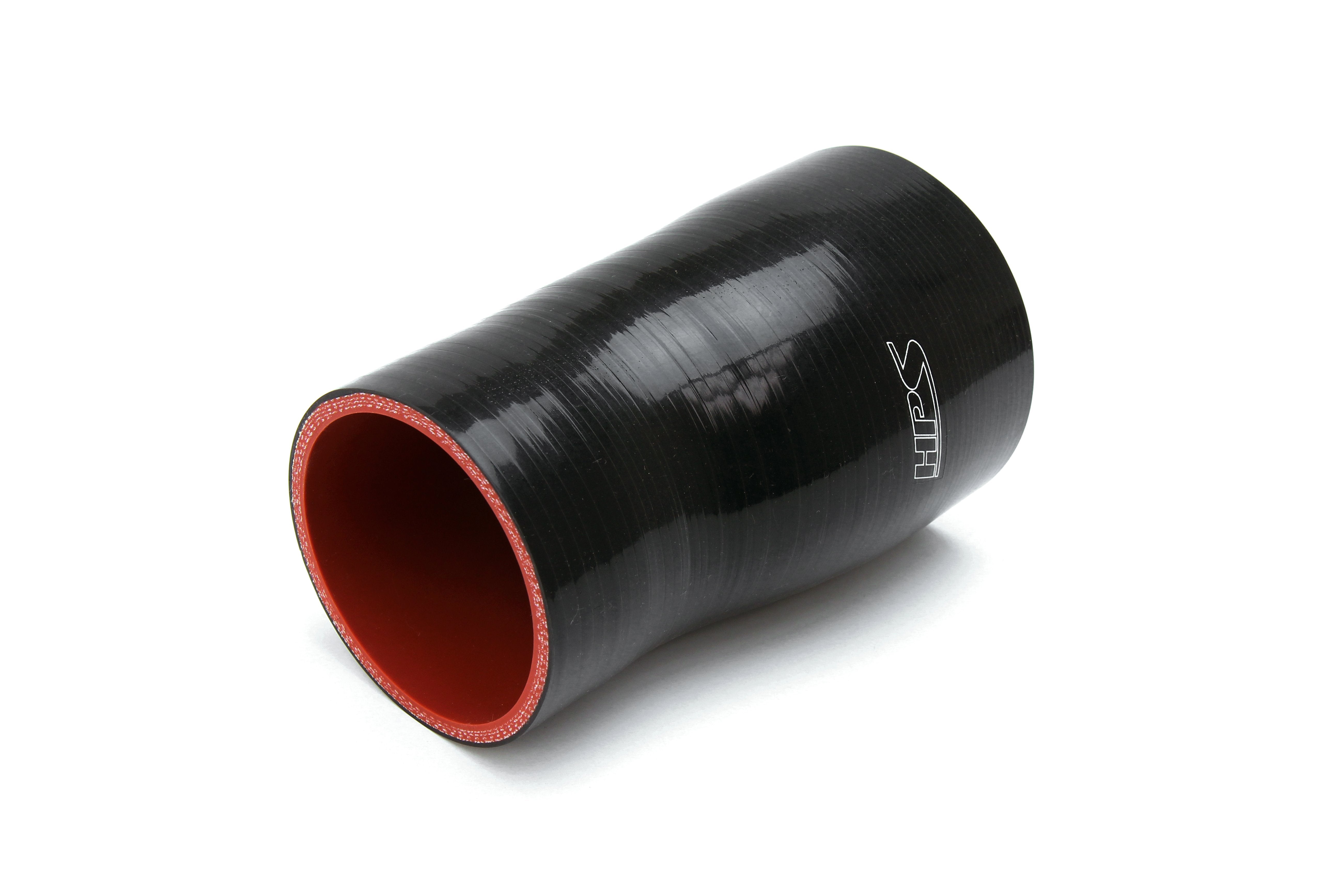 HPS 2" ID, 6" Length, Silicone Offset Straight Coupler Hose, High Temp 4-ply Reinforced, 51mm ID, Black