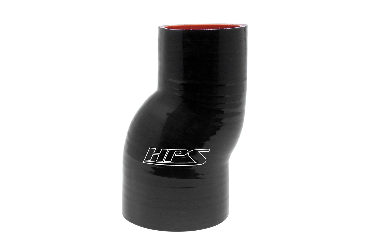 HPS 2" - 2-3/8" ID Silicone Offset Straight Reducer Coupler Hose, High Temp 4-ply Reinforced, Black or Blue