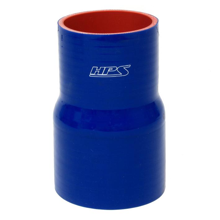 HPS 4-1/4" - 5" ID, 4" Length, Silicone Straight Reducer Coupler Hose, High Temp 4-ply Reinforced, 108mm - 127mm ID, Blue