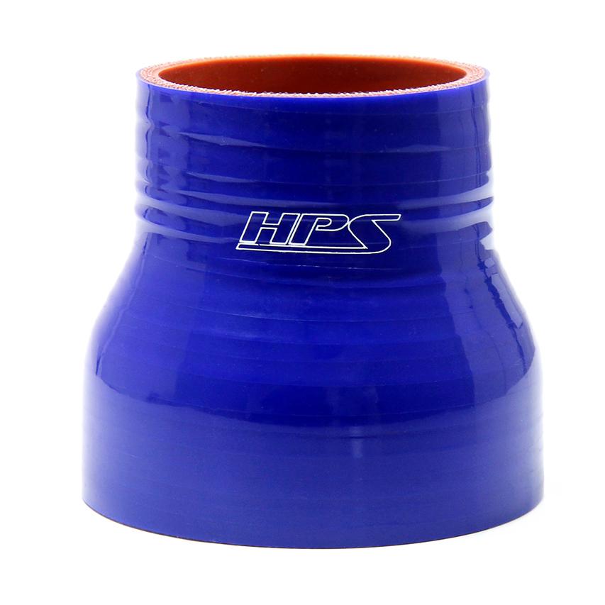 HPS 5/8" - 7/8" ID, 3" Length, Silicone Straight Reducer Coupler Hose, High Temp 4-ply Reinforced, 16mm - 22mm ID, Blue