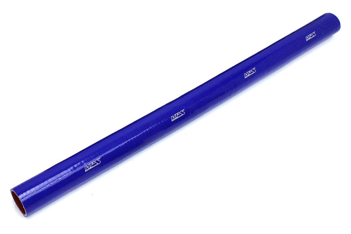 HPS 3-1/4" ID, 1 Foot Length, Silicone Straight Coupler Tube Hose, High Temp 4-ply Reinforced, Blue, 83mm ID