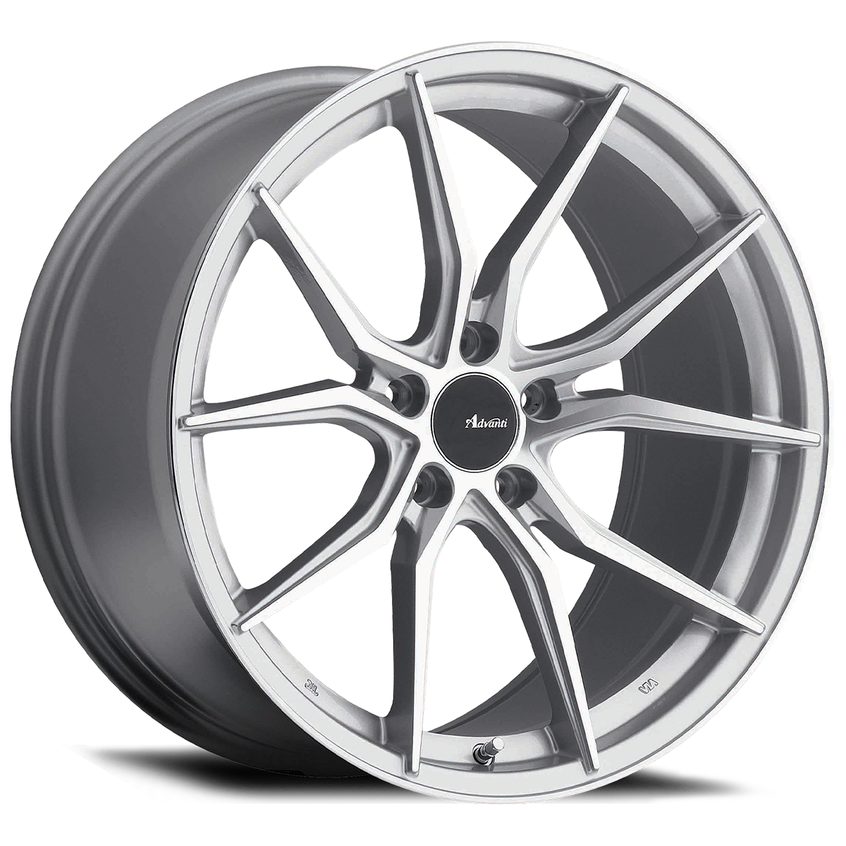 Advanti Racing Hyrbis Wheel Machine Face Silver 18x8 +45 5x108
