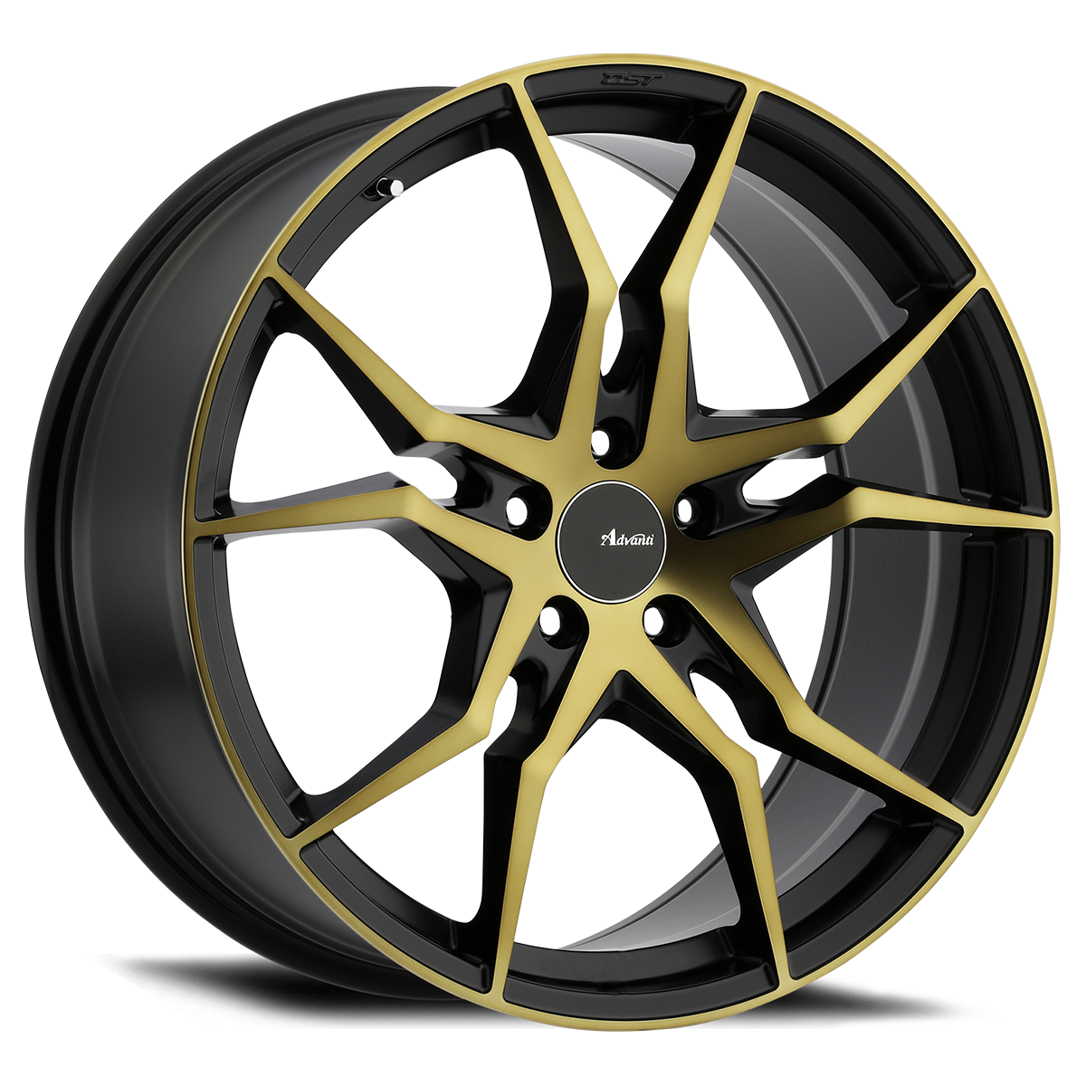 Advanti Racing Hydra Wheel Matte Black Machine Face Bronze Face 19x8.5 +30 5x120