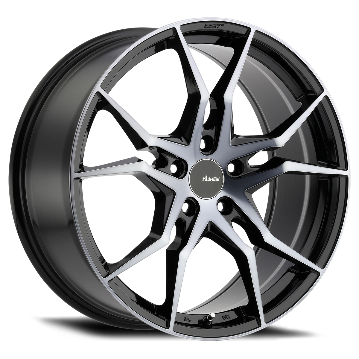 Advanti Racing Hydra Wheel Matte Black Machine Face 19x8.5 +30 5x120