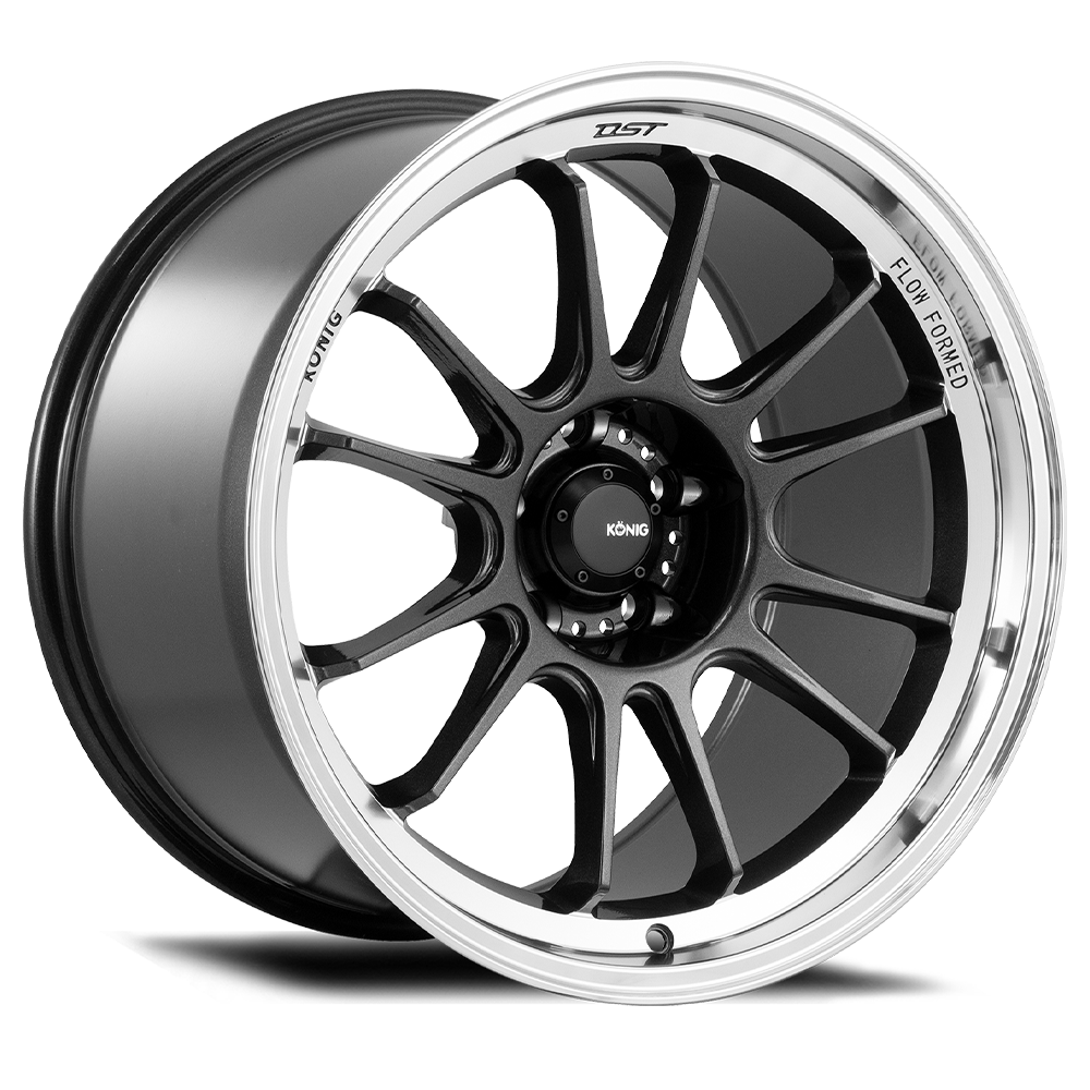 Konig Hypergram Wheel Metallic Carbon W/ Machined Lip 15x7.5 +35 4X100