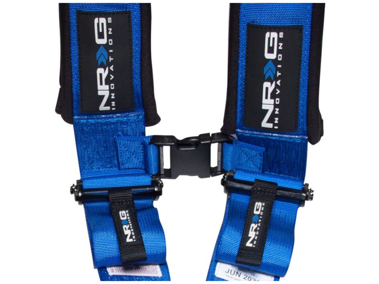 NRG Belt Harness SFI 16.1 5PT 3in. Seat / Latch Link - Blue