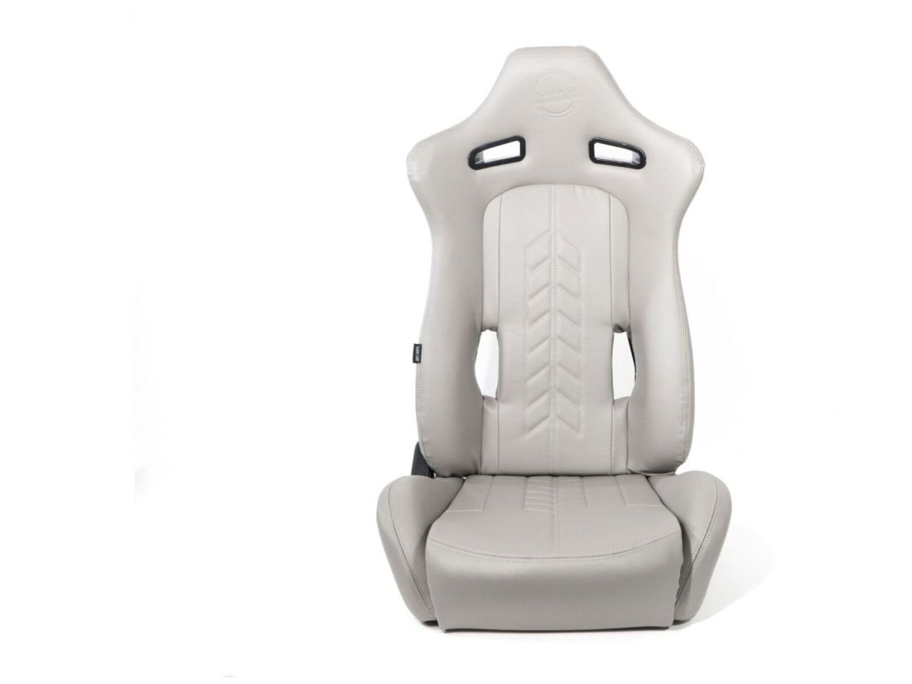 NRG "The Arrow"  Sports Vinyl Seat Grey w/ Grey Stitch plus Pressed