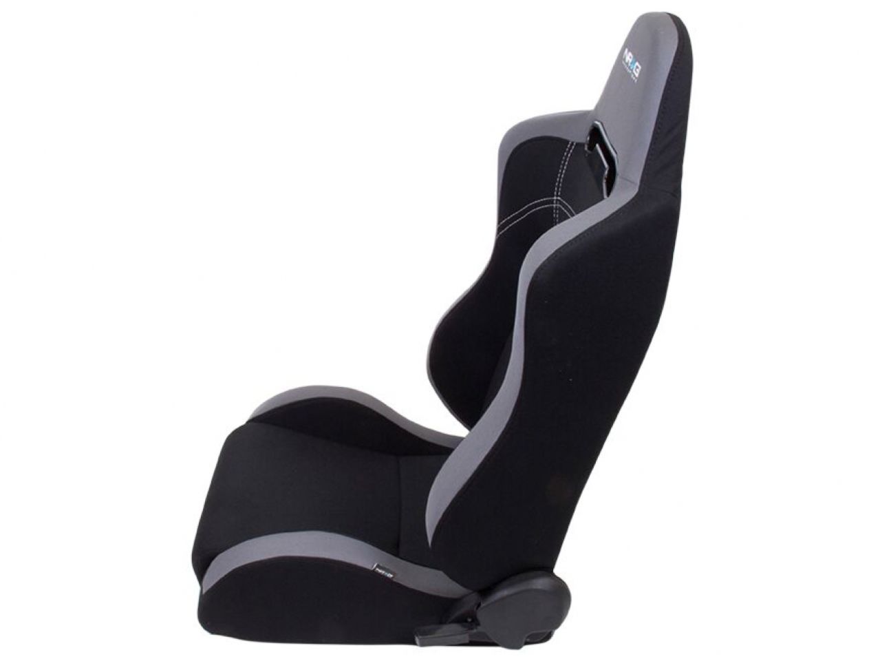 NRG EVO Style Cloth Sport Seat w/logo  - Black
