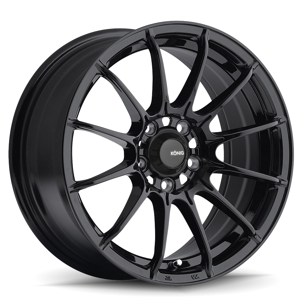 Konig Dial In Wheel Gloss Black 15x8 +25 4x100