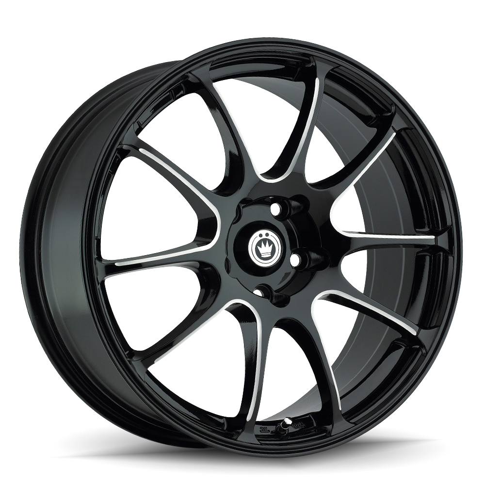 Konig Illusion Wheel Black/Ball Cut Machine 18X8 +35 5X114.3