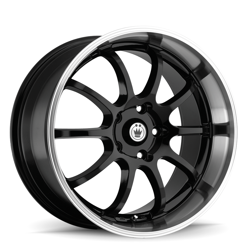 Konig Lightning Wheel Black/Machine Lip 15X7 +38 4X100