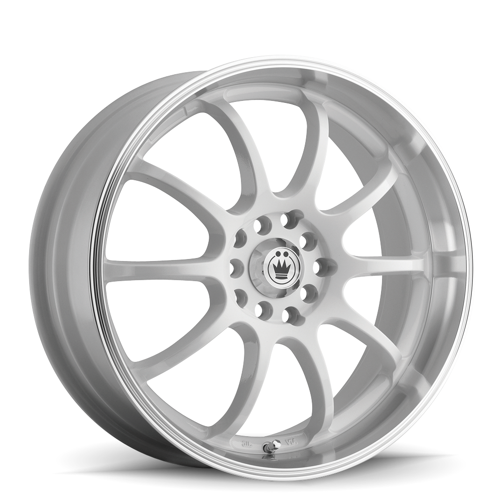 Konig Lightning Wheel White/Machine Lip 16X7 +40 10X100,10x114.3