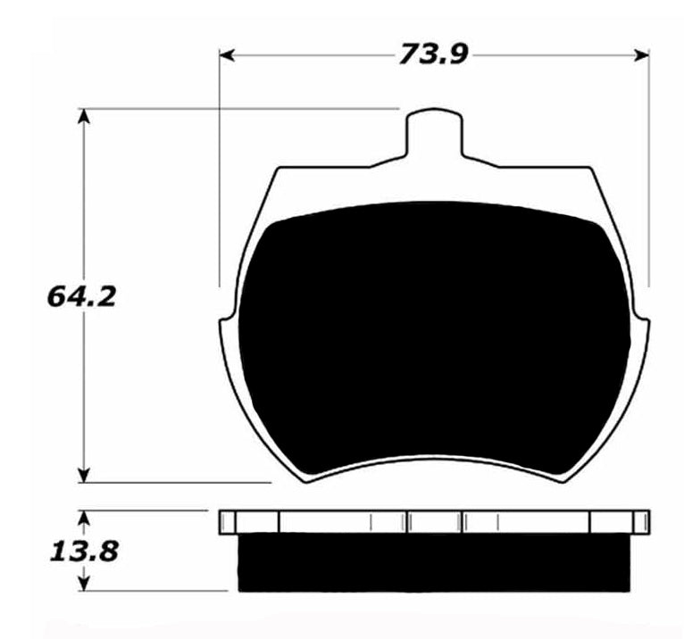 Porterfield Brake Pads for 1963 MG MIDGET w/Front Discs