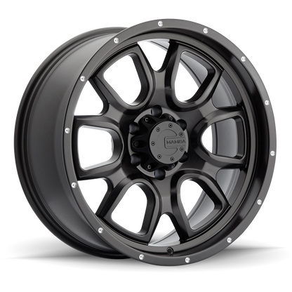 Mamba M19 Wheel Matte Black w/ Drill Holes 18x9 +12 6x139.7