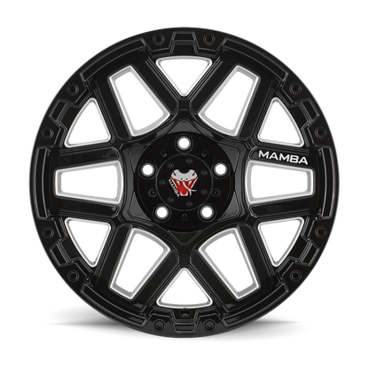 Mamba M23 Wheel Gloss Black w/ Machined Ball Cut 20x9 +12 5x150