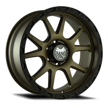 Mamba M27 Wheel Matte Bronze / Black Lip 17x9 +12 6x135