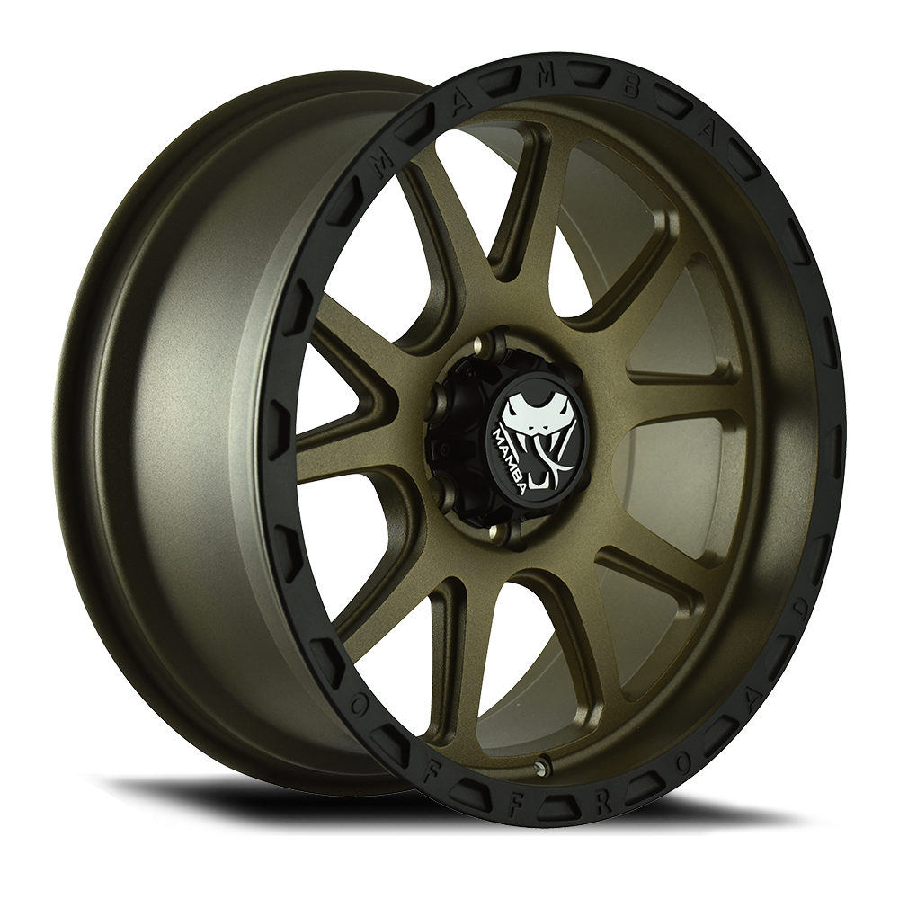 Mamba M27 Wheel Matte Bronze / Black Lip 18x9 +12 6x135