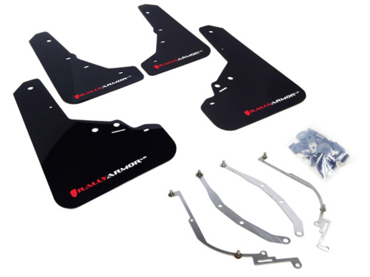 Rally Armor Mud Flaps MF25-UR-BLK/RDW Item Image
