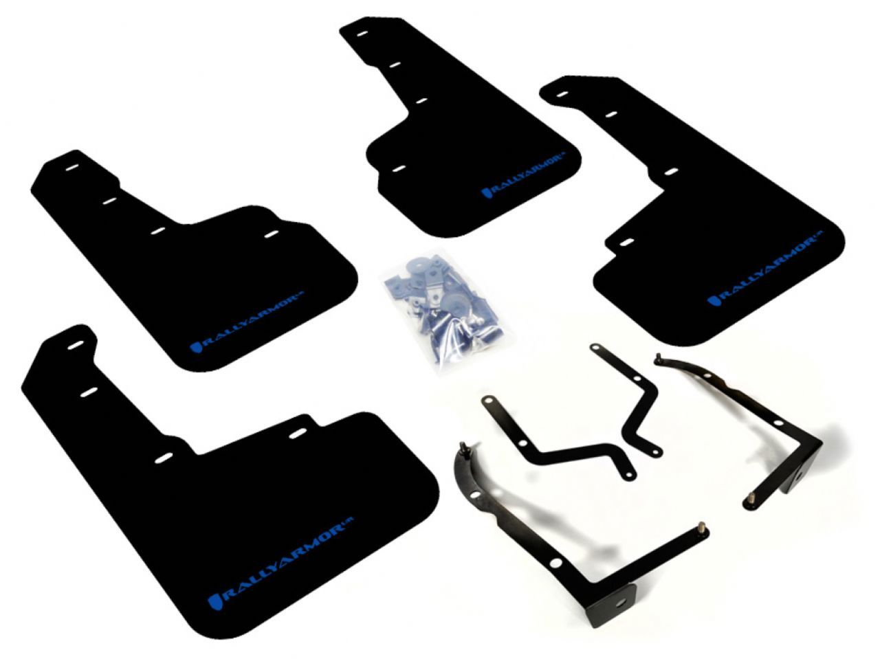 Rally Armor Mud Flaps MF46-UR-BLK/BL Item Image