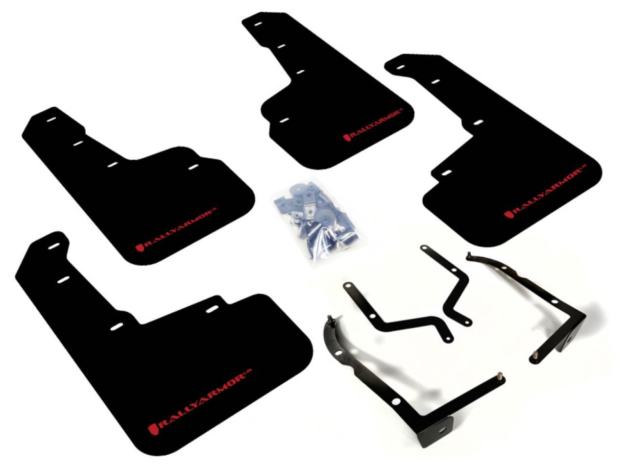 Rally Armor Mud Flaps MF46-UR-BLK/RD Item Image