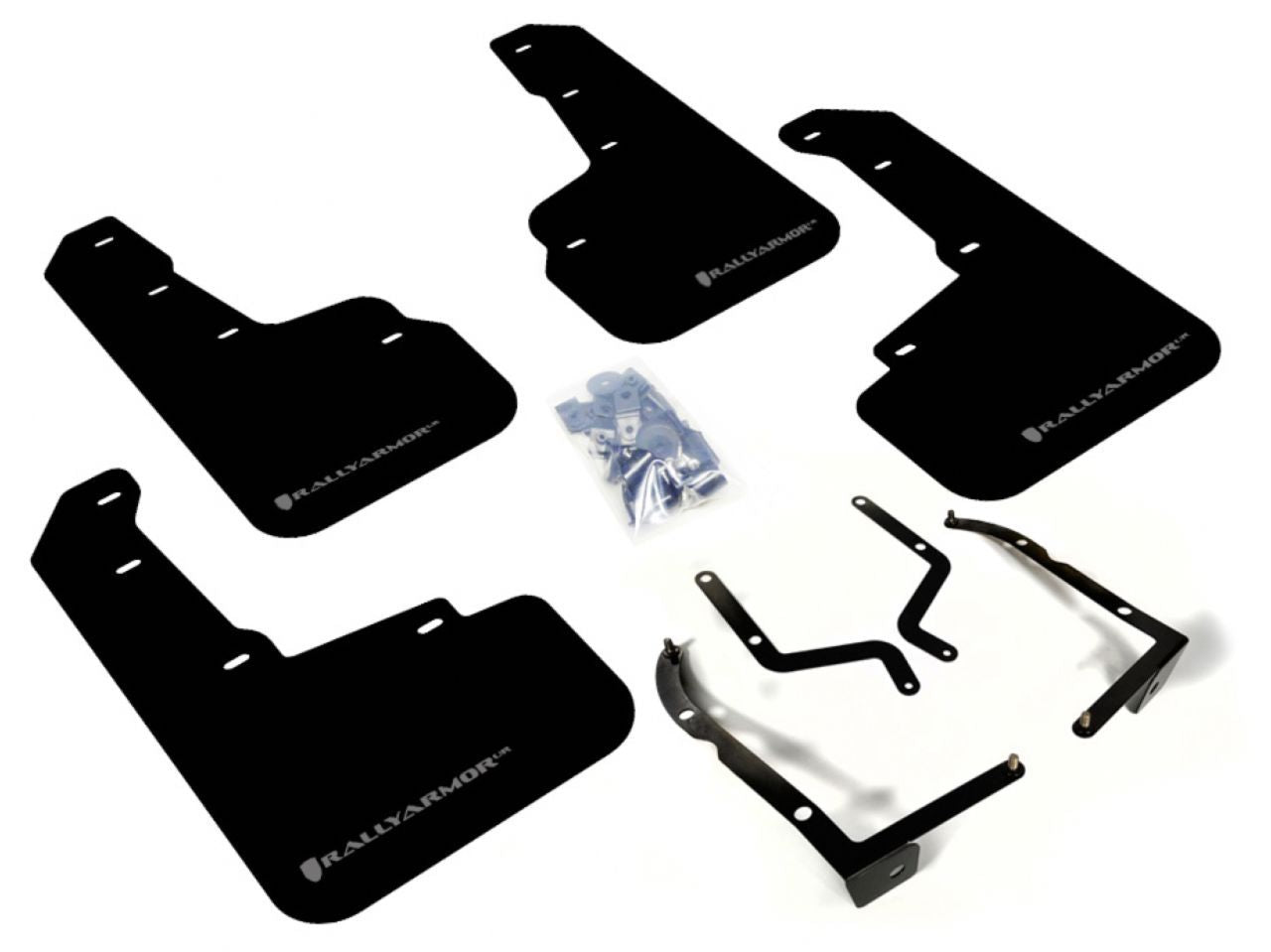 Rally Armor Mud Flaps MF46-UR-BLK/SIL Item Image
