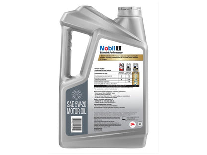 Mobil Motor Oil, Extended Performance, Synthetic, 5W20, 5 Qts., Each
