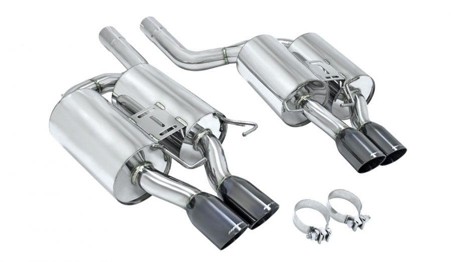 Megan Racing Supremo Exhaust System for BMW E60 M5 2005-2010 Black Chrome Rolled Tips MR-ABE-BE60M5-BC-R MR-ABE-BE60M5-BC-L MIDPIPE-BE60M5