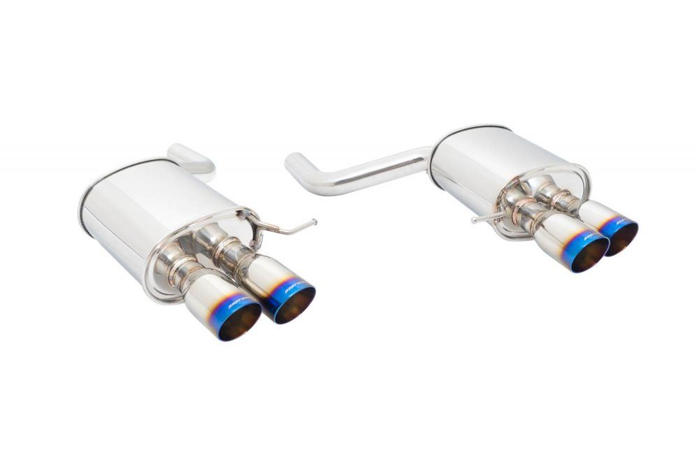 Megan Racing BMW F10 2011+ (535i w/ M-Sport Bumper) Supremo Exhaust System - Burnt Rolled Tips - MR-ABE-BF10V2-VO-RR+RL