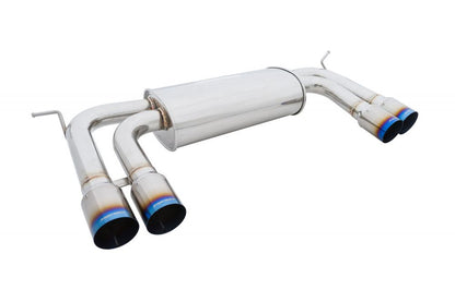 Megan Racing Axle Back Exhaust for 2010-2014 BMW X5M / X6M Blue Titanium Tips