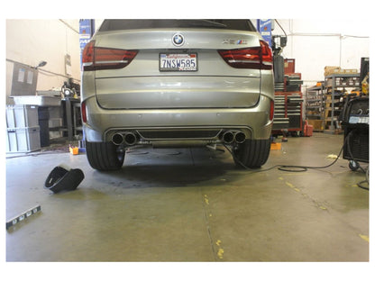 Megan Racing Axle Back for 2015+ BMW X5M (F85) / 2014+ BMW X6M (F16) - T-304 Stainless Steel Quad Exhaust Tip 63mm ID 90mm OD