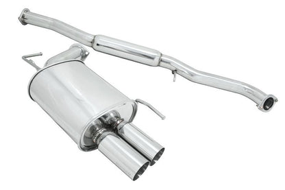Megan Racing Exhaust System for Infiniti G35 Sedan 2003-2006 (RWD Only) Dual 3" Stainless Rolled Tips - MR-CBS-IG034D-R+M