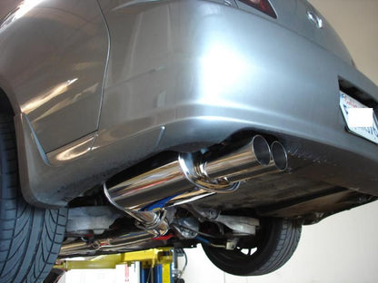 Megan Racing Exhaust System for Infiniti G35 Sedan 2003-2006 (RWD Only) Dual 3" Stainless Rolled Tips - MR-CBS-IG034D-R+M