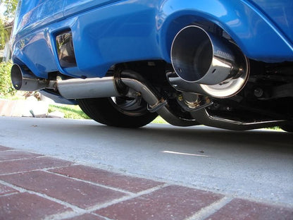 Megan Racing Cat-Back Exhaust System for 2009+ Nissan 370Z - Stainless Steel, Rolled Tip, 3" Piping MR-CBS-N7Z09-DS-R + MR-CBS-N7Z09-DS-M