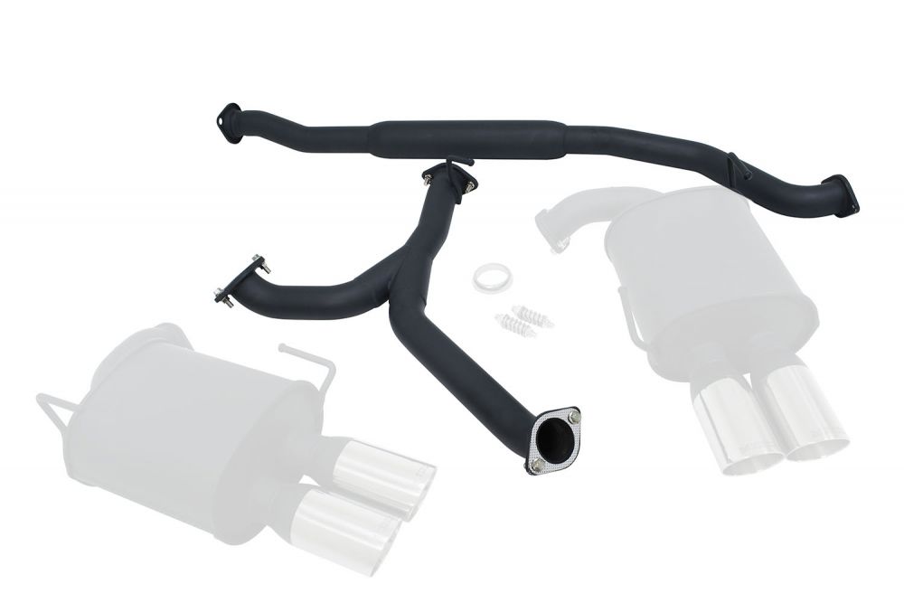 Megan Racing Cat Back Exhaust for 2011 to 2014 Subaru WRX Sedan - Black 3.5" Stainless Rolled Tips MR-CBS-SI114D-OEB-M + MR-CBS-SI114D-OEB-R