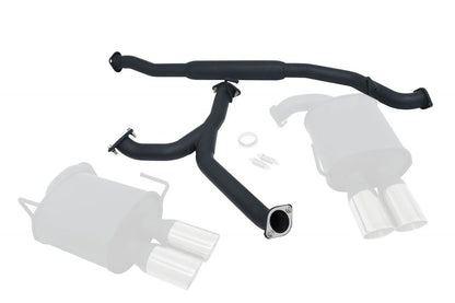 Megan Racing Cat Back Exhaust for 2011 to 2014 Subaru WRX Sedan - Black 3.5" Stainless Rolled Tips MR-CBS-SI114D-OEB-M + MR-CBS-SI114D-OEB-R